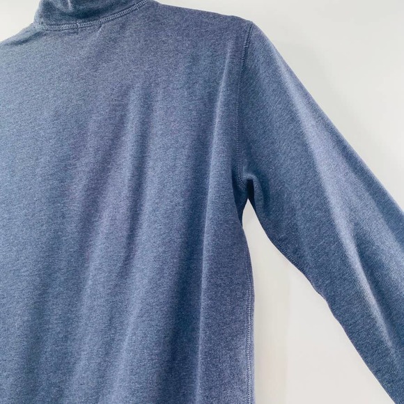 Club Monaco Cotton Shawl Collar Pullover Sweatshirt Sweater Heathered Navy XS - Picture 9 of 9